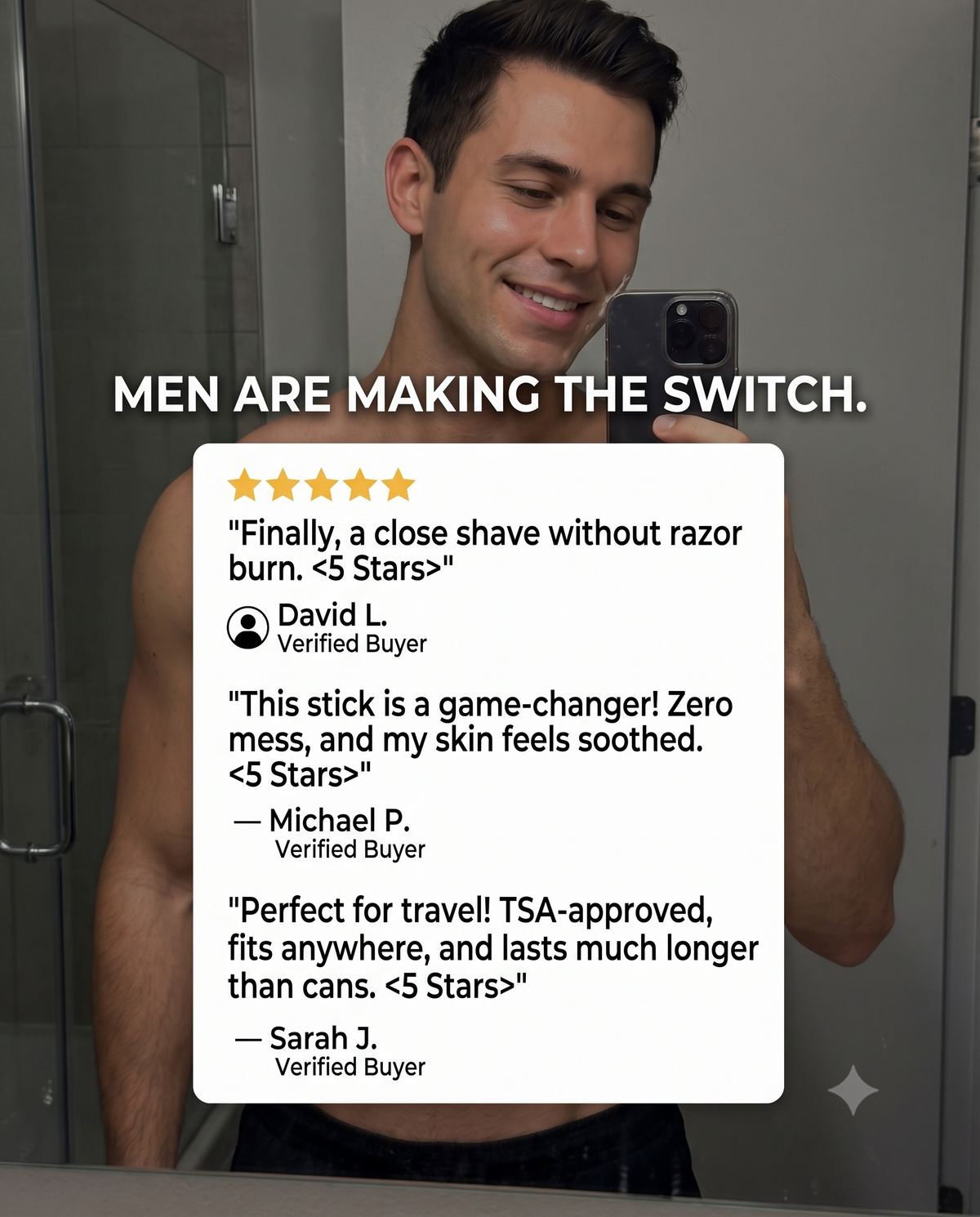 AeroShave™ 2-in-1 Shave & Cleanse Stick