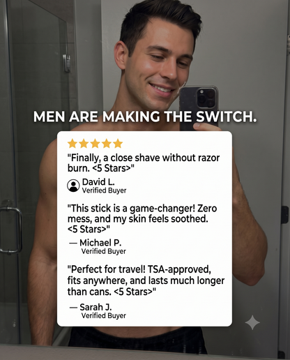 AeroShave™ 2-in-1 Shave & Cleanse Stick